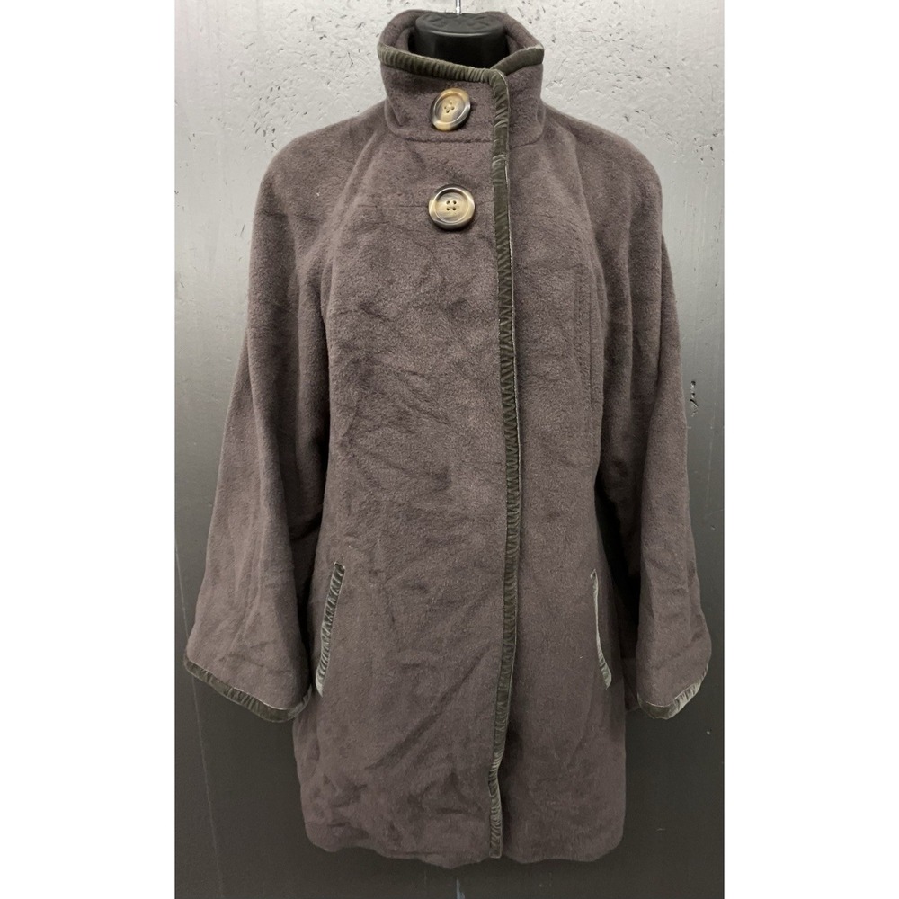 Boden Wool Coat Women US 6 UK 10 Gray Buttons Pocket Preppy Classic Quiet Luxury